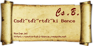 Csütörtöki Bence névjegykártya